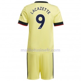 Maillot de Foot Arsenal Alexandre Lacazette 9 Extérieur 2021-22 - Enfant